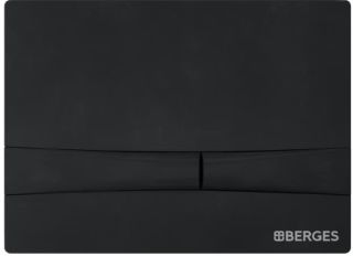 Комплект Berges 4в1 043224: инсталляция NOVUM525 кнопка F5 SoftTouch чёрная унитаз Floe Rimless сидение Floe Slim SO